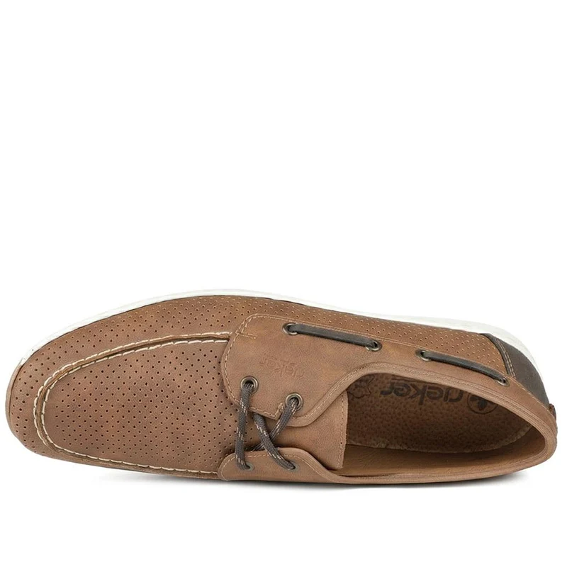 Rieker Grippy Deck Shoes - RKR43573 / 329 227 - Tan