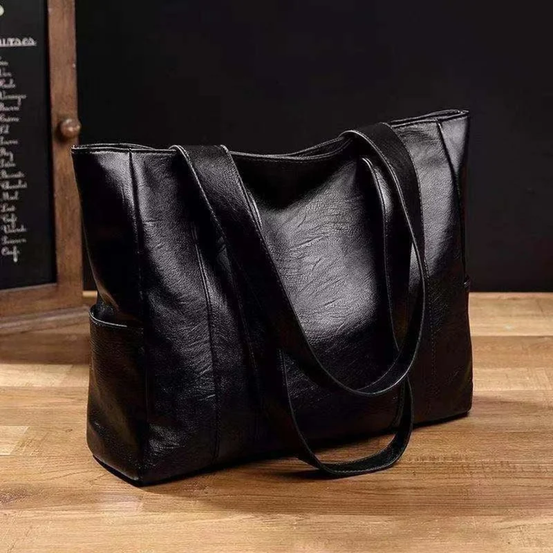 Luxuriöse Lederschultertasche