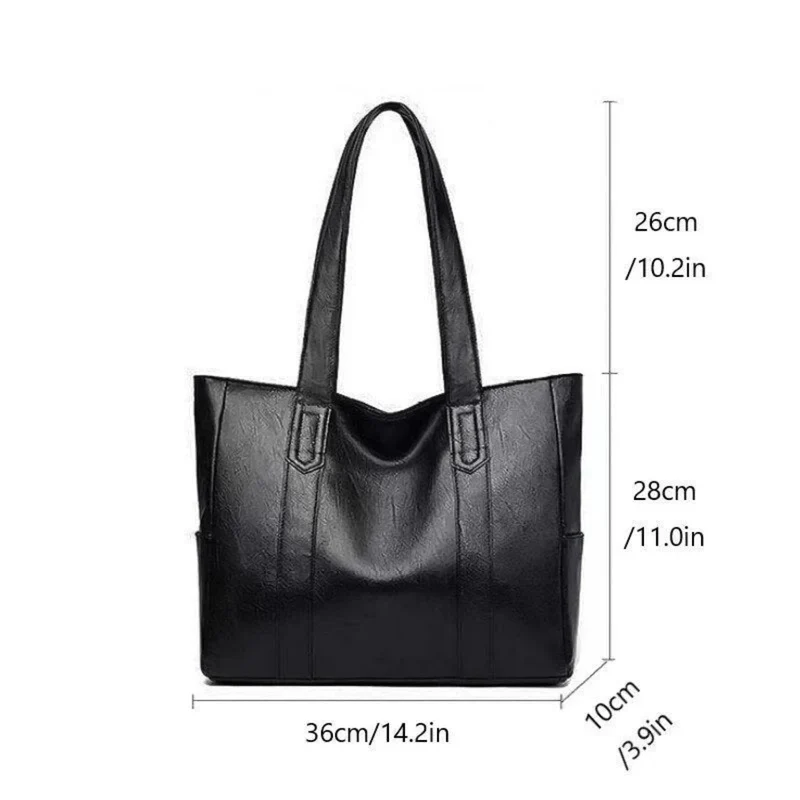 Luxuriöse Lederschultertasche