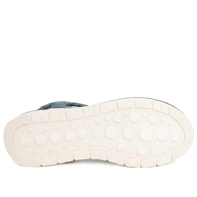 Elastic Fit Wedged Toe Post Sandals - BAIZH43034 / 328 987 - Blue