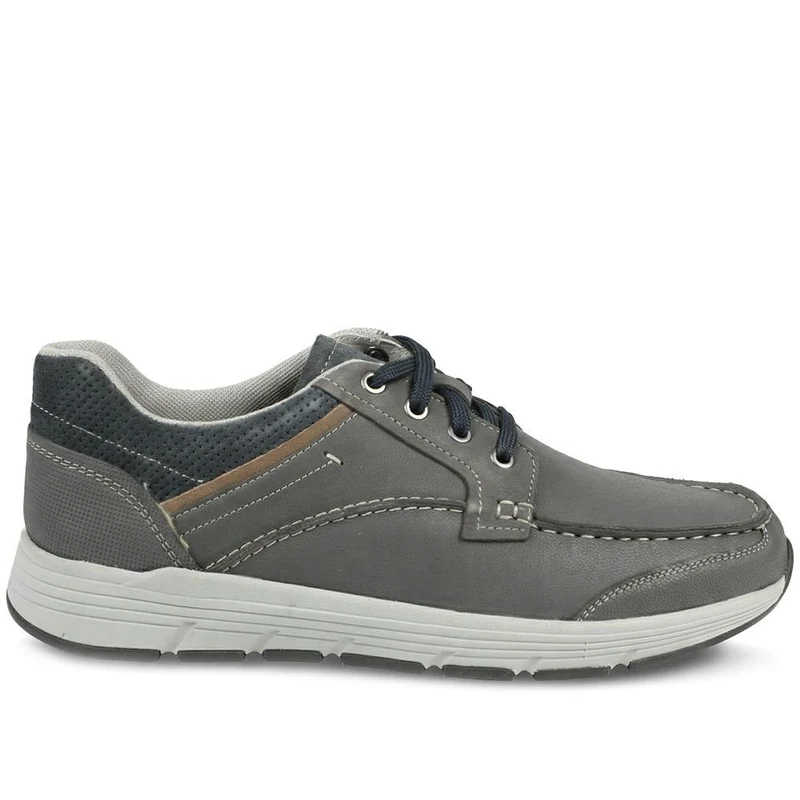 Padders Leather Rugged Casual Lace Up Shoes - PADPARK43506 / 328 921 - Navy