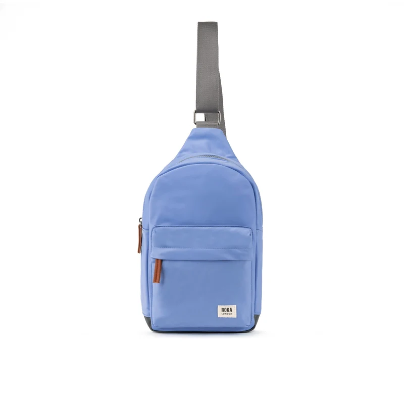 ROKA Willesden Große Tasche aus recyceltem Nylon – Jacaranda