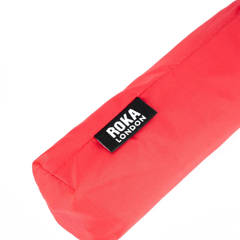 ROKA Waterloo Poppy Ultraleichter Regenschirm aus recyceltem Nylon