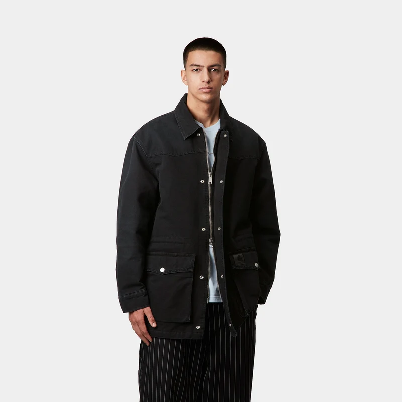 Carhartt WIP Herren OG Santa Fe Manteljacke – Schwarz
