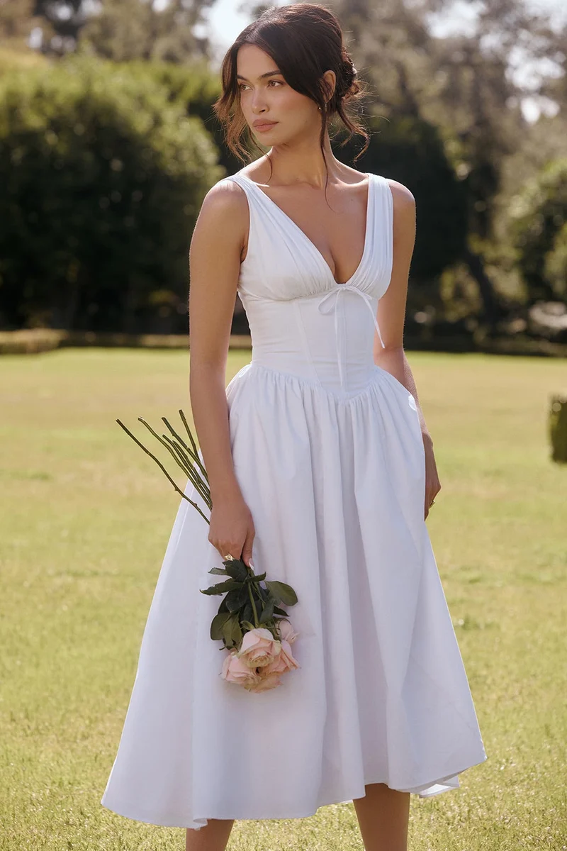 Eurybia - Korsett-Midikleid