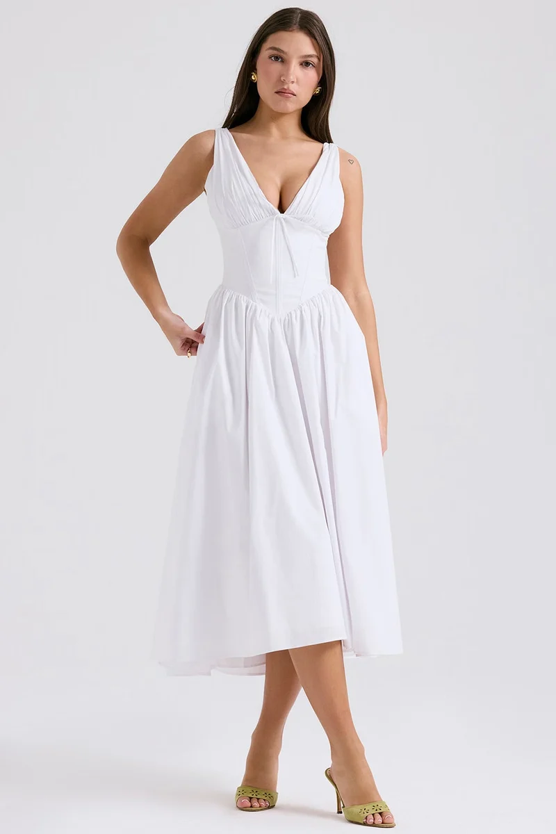 Eurybia - Korsett-Midikleid