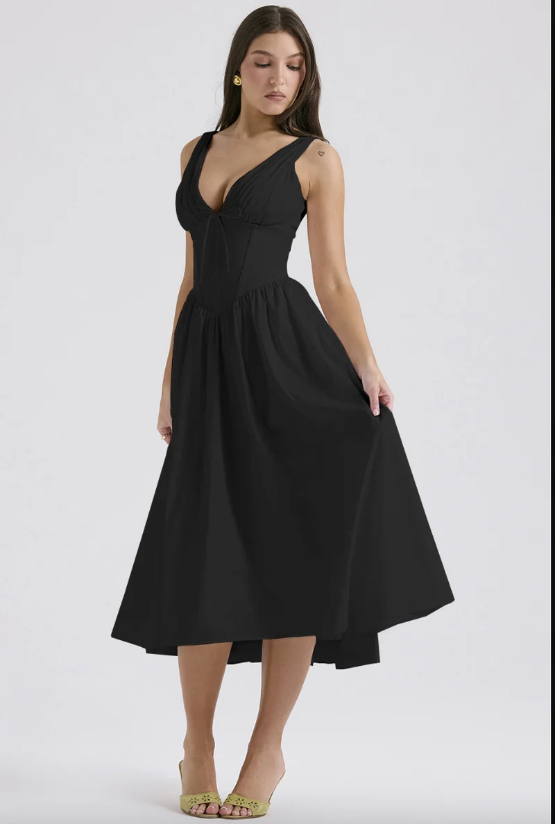 Eurybia - Korsett-Midikleid