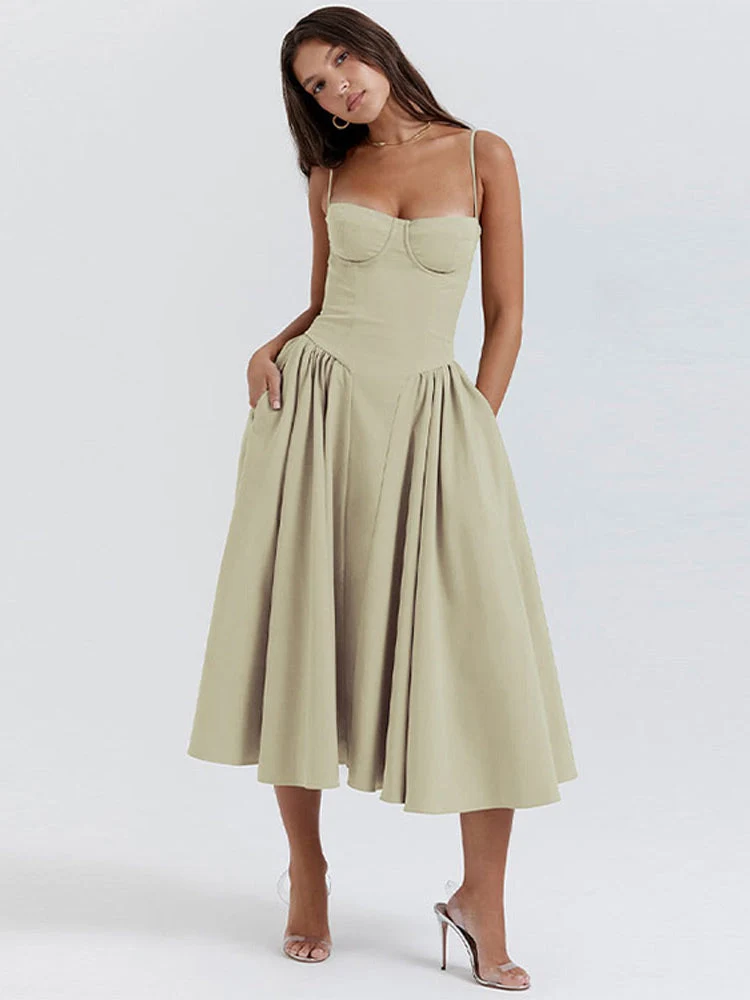 Chloris - Taillenformendes Sommerkleid