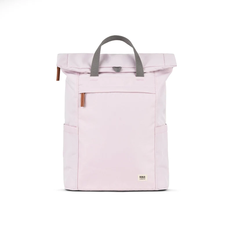 ROKA Finchley Eine transzendente, große Tasche aus recyceltem Canvas in Pink