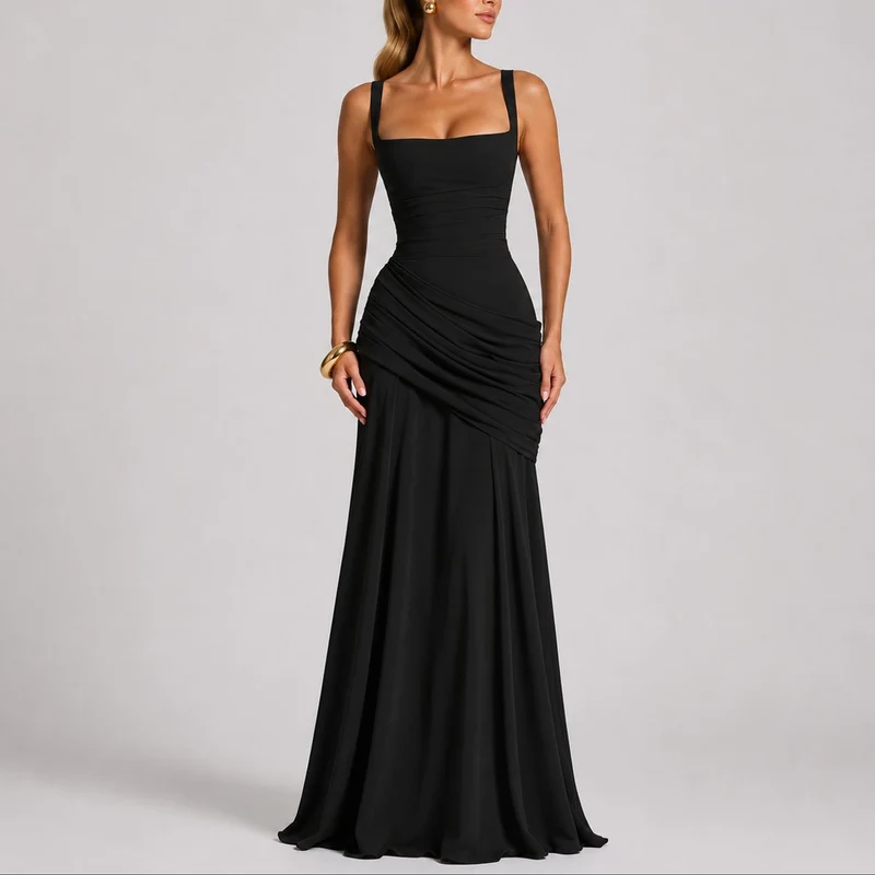 Laura | Herbst-Hochzeitskleid Mit Raffinierter Taille Und Eckigem Ausschnitt