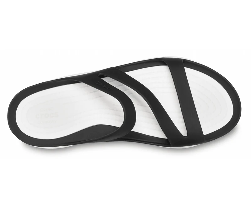 CROCS Swiftwater Sandale - Schwarz / Weiß