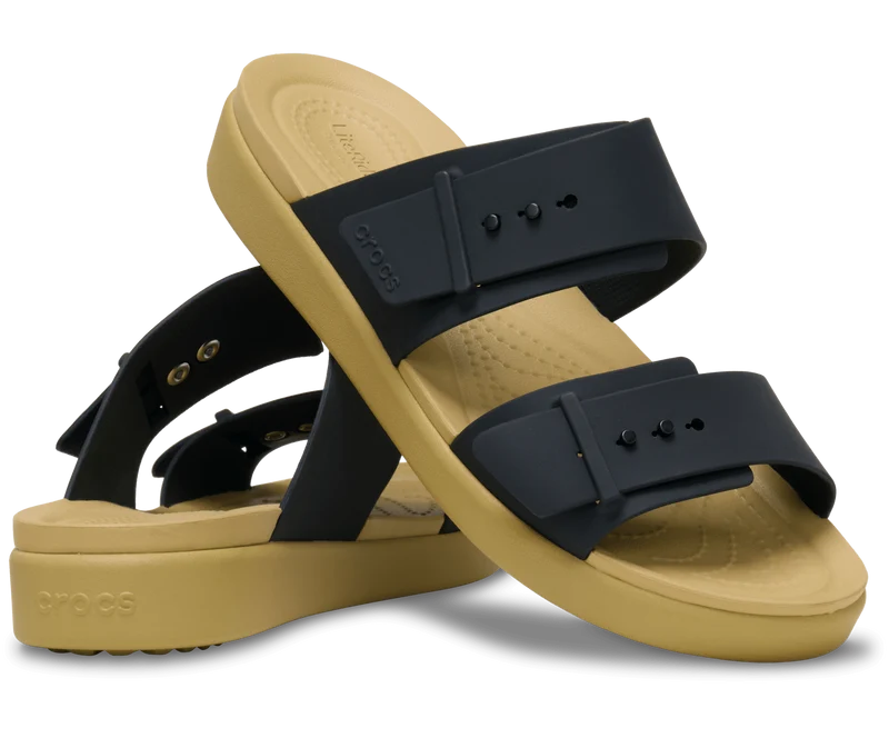 CROCS Brooklyn Sandalen mit Schnalle - Schwarz