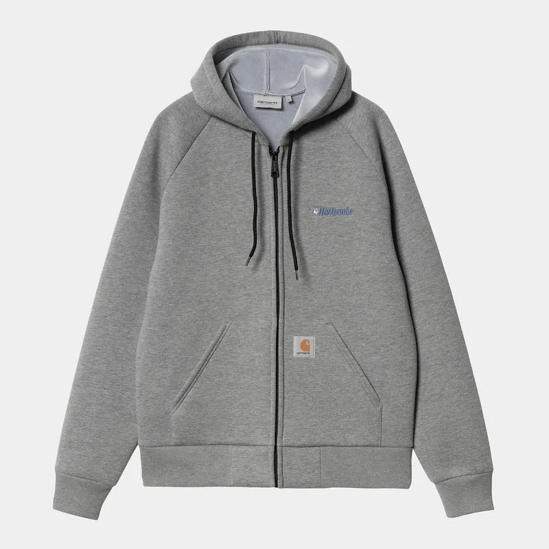 Carhartt WIP Herren Harttronix Car-Lux Hoodie - Dunkelgrau Heather / Grau