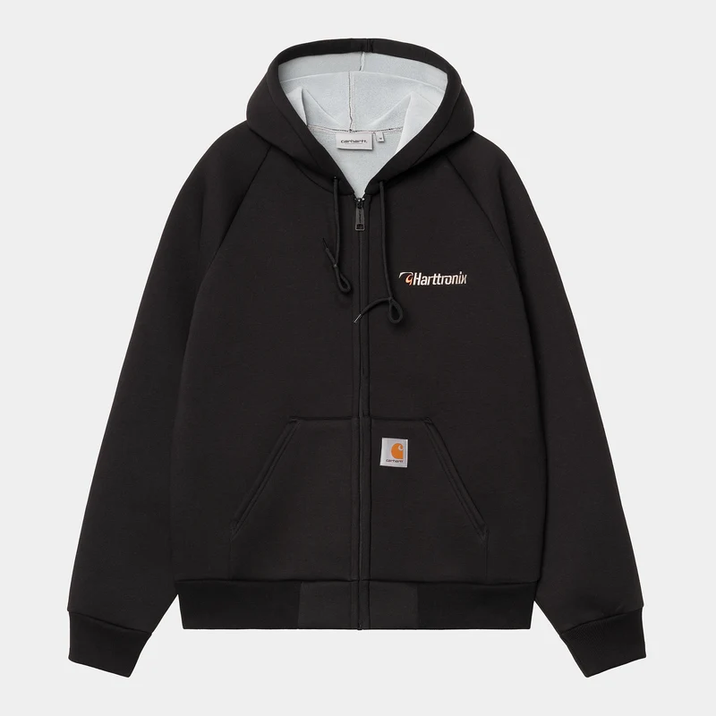 Carhartt WIP Herren Harttronix Car-Lux Hoodie - Schwarz / Grau Heather