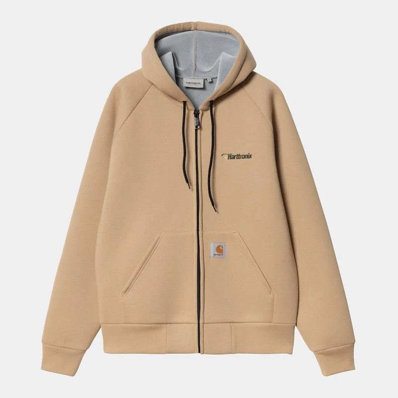 Carhartt WIP Herren Harttronix Car-Lux Hoodie - Dusty Hamilton Braun / Grau