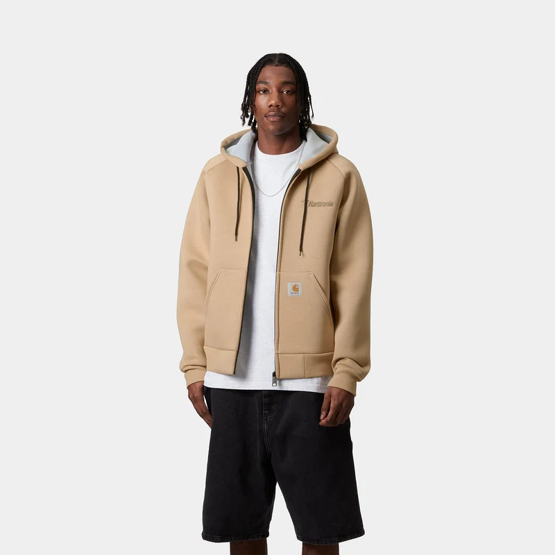 Carhartt WIP Herren Harttronix Car-Lux Hoodie - Dusty Hamilton Braun / Grau