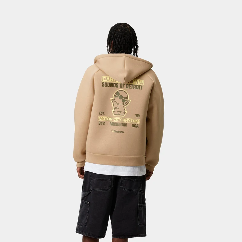 Carhartt WIP Herren Harttronix Car-Lux Hoodie - Dusty Hamilton Braun / Grau