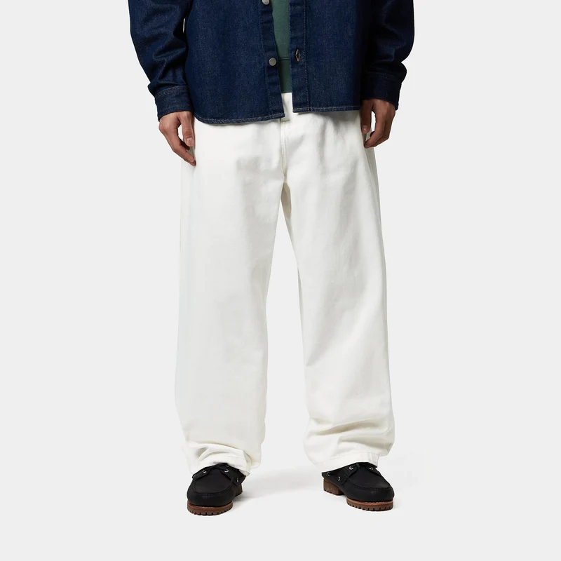 Carhartt WIP Herren Brandon Smith Jeanshose - Weiß vorgewaschen