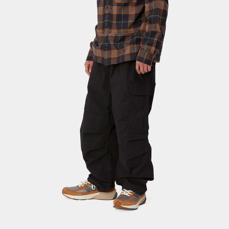 Carhartt WIP Herren Jet Cargo Columbia Ripstop-Hose - Schwarz vorgewaschen