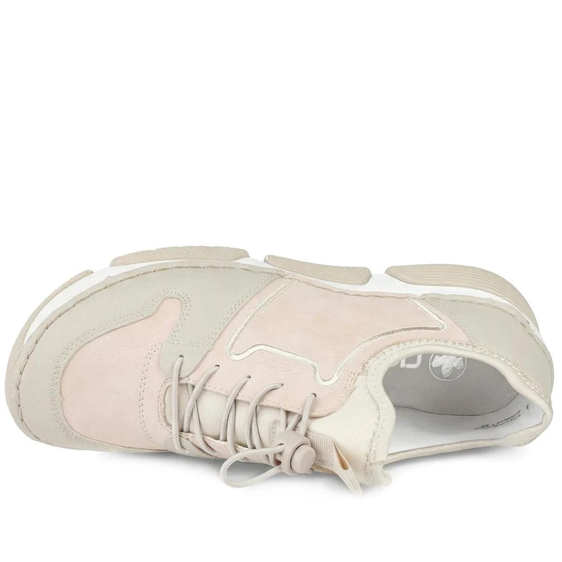 Rieker Bungee Lace City Trainers - RKR43529 / 328 780 - Beige