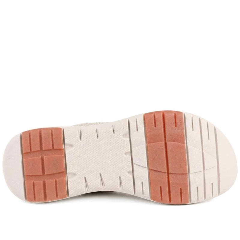 Cushioned Wedge Heel Toe Post Sandals - BAIZH43036 / 328 989 - Beige