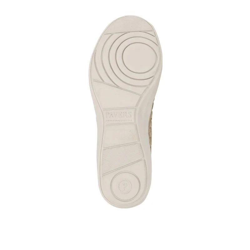 Stretch Fit Memory Foam Slip On Pumps - BRK35079 / 322 014 - Gold Multi