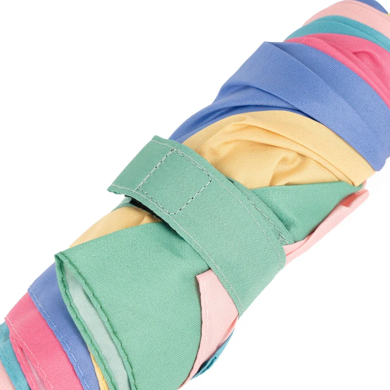 ROKA Waterloo Bright Rainbow Ultraleichter Regenschirm aus recyceltem Nylon