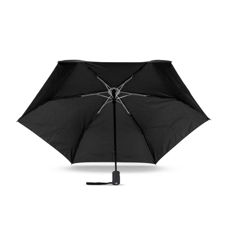 ROKA Waterloo – Ultraleichter Regenschirm aus recyceltem Nylon, Schwarz