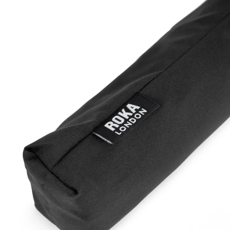 ROKA Waterloo – Ultraleichter Regenschirm aus recyceltem Nylon, Schwarz