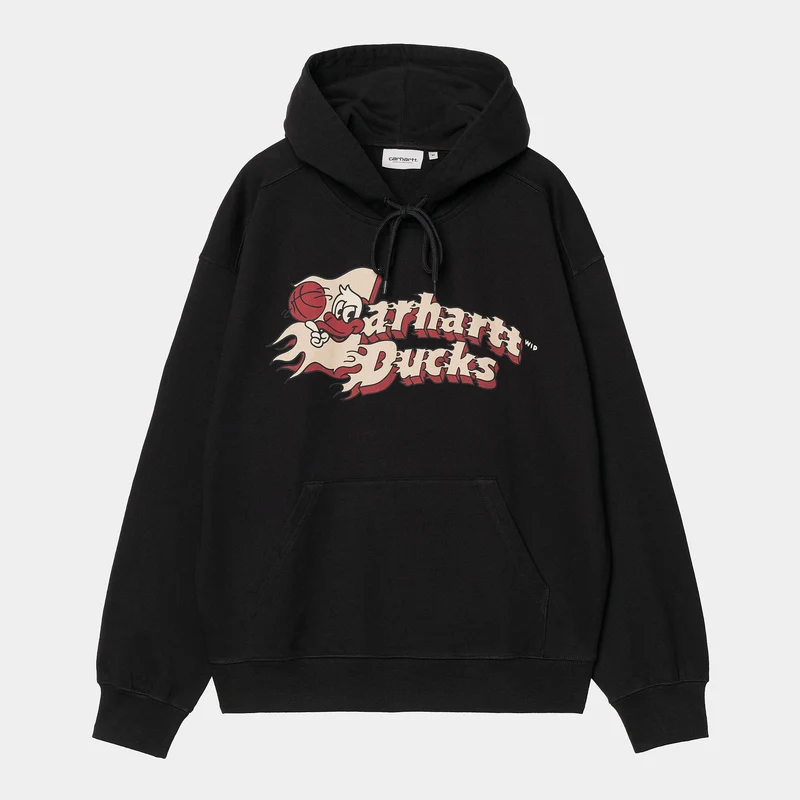 Carhartt WIP Flaming Ducks Hoodie für Herren – Schwarz