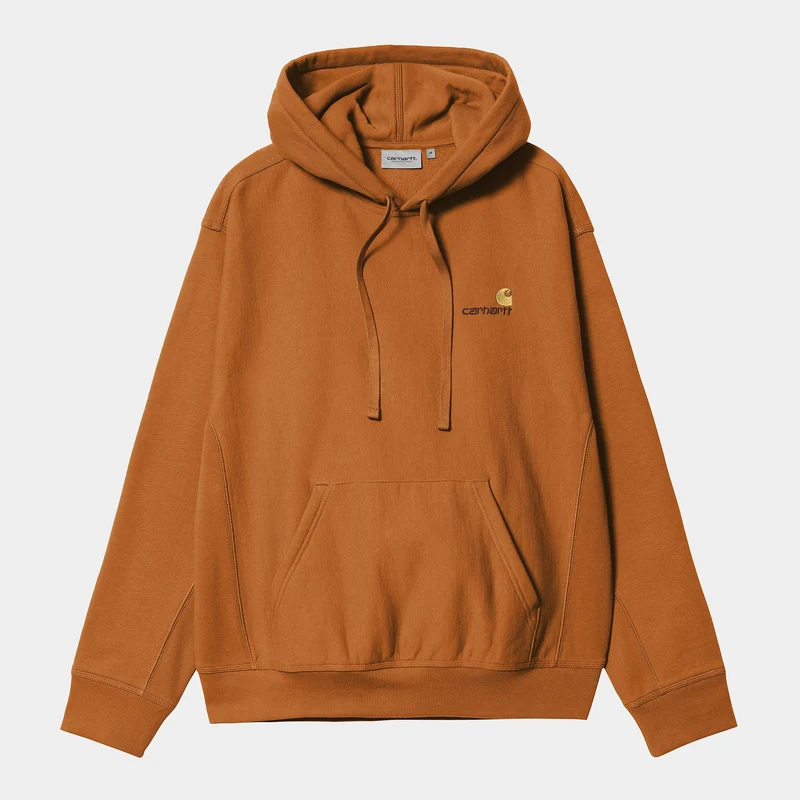 Carhartt WIP Herren American Script Hoodie - Sienna