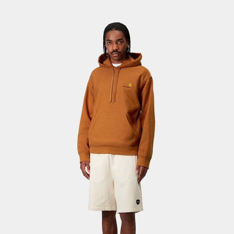 Carhartt WIP Herren American Script Hoodie - Sienna