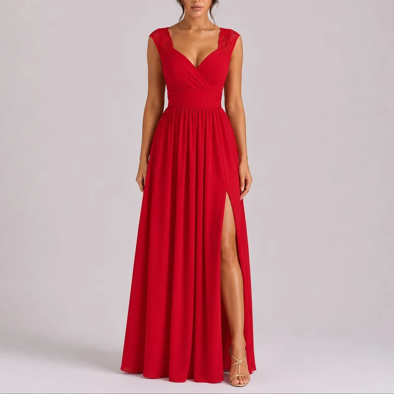 Sophie | Romantisches Herbst-Hochzeitskleid Mit Wickelausschnitt