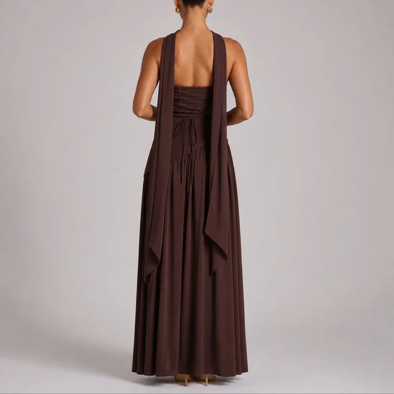 Emma | Elegantes Herbst-Hochzeits Maxikleid