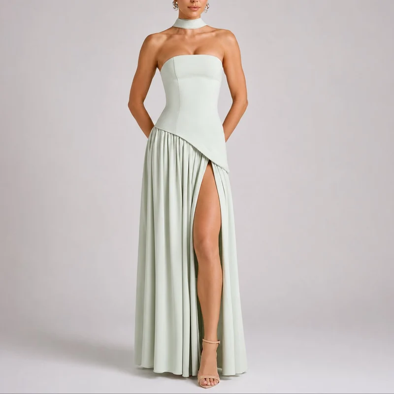 Emma | Elegantes Herbst-Hochzeits Maxikleid