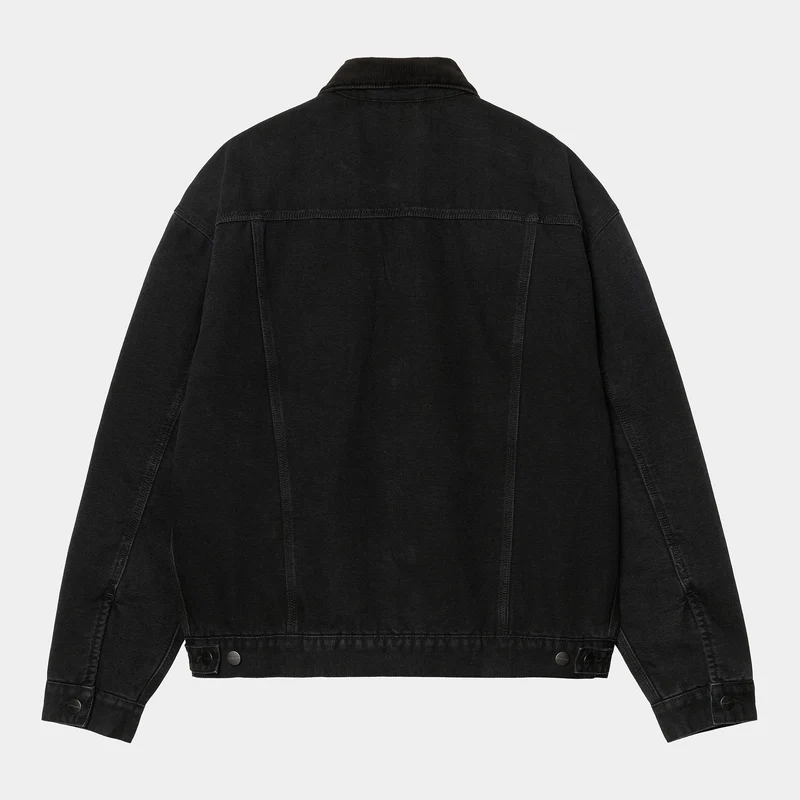Carhartt WIP Dayton Trucker Jacke für Herren - Black Stone Canvas