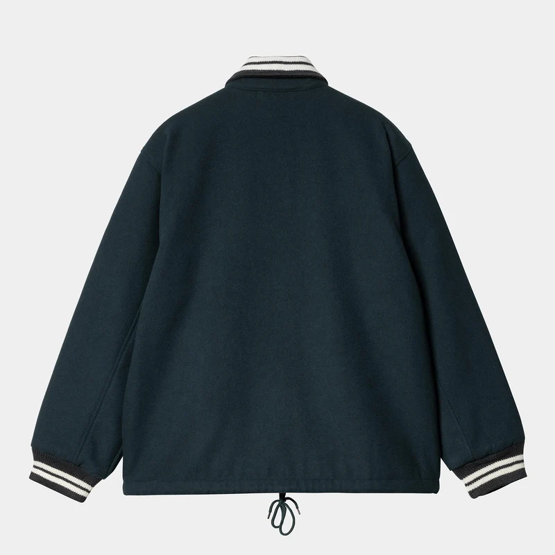 Carhartt WIP Woll-Coach-Jacke für Herren - Deep Lagoon / Wax
