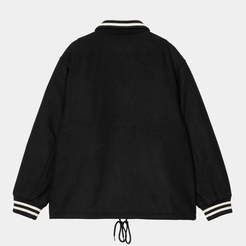 Carhartt WIP Coachjacke aus Wolle für Herren - Schwarz / Wachs