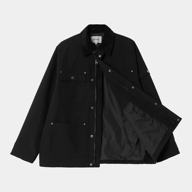 Carhartt WIP Herren Clapton Jacke - Schwarz / Schwarz