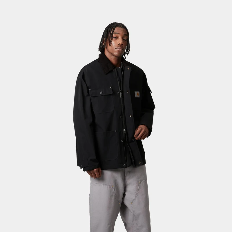 Carhartt WIP Herren Clapton Jacke - Schwarz / Schwarz