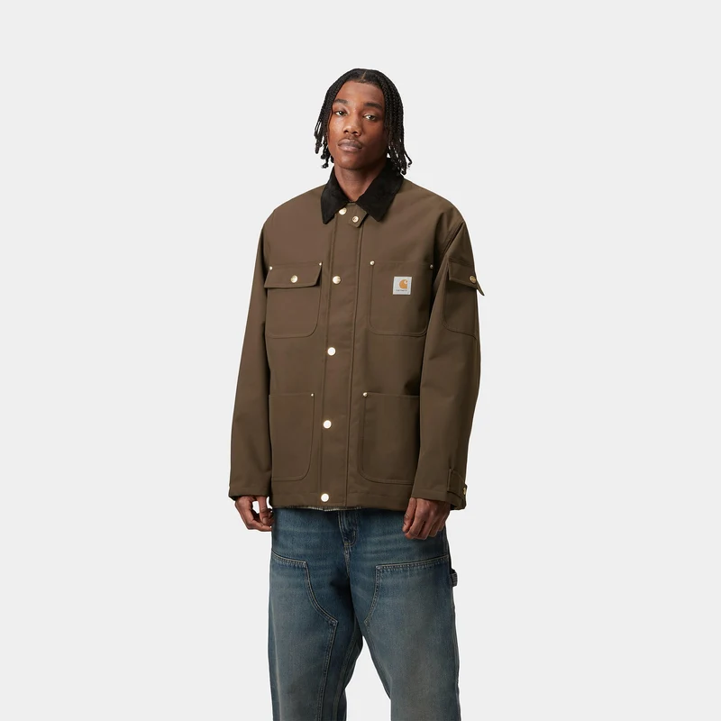 Carhartt WIP Herren Clapton Jacke - Liberica / Schwarz