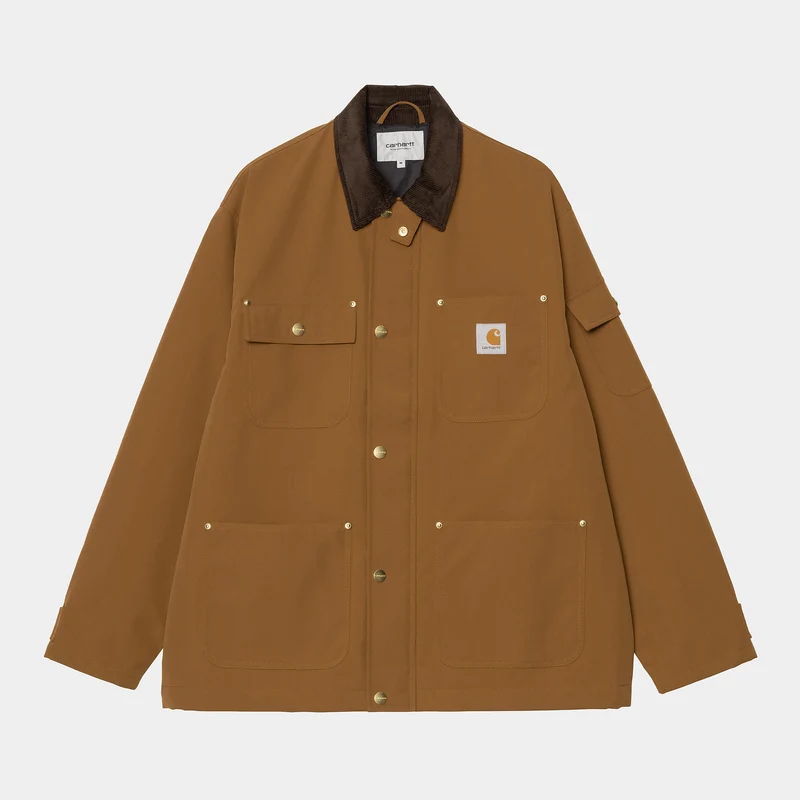 Carhartt WIP Herren Clapton Jacke - Hamilton Braun / Tabak