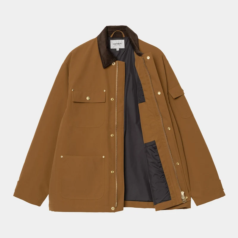 Carhartt WIP Herren Clapton Jacke - Hamilton Braun / Tabak