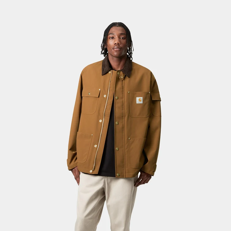 Carhartt WIP Herren Clapton Jacke - Hamilton Braun / Tabak