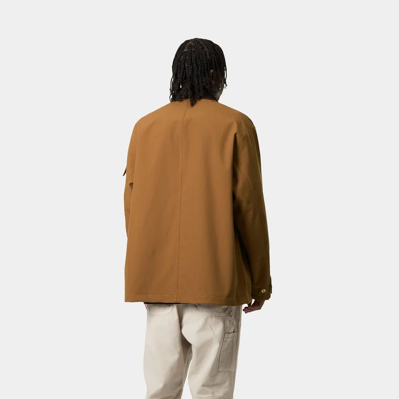 Carhartt WIP Herren Clapton Jacke - Hamilton Braun / Tabak