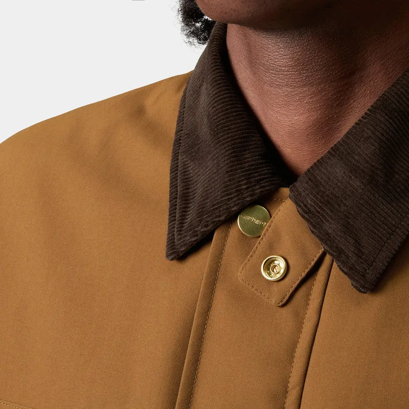 Carhartt WIP Herren Clapton Jacke - Hamilton Braun / Tabak