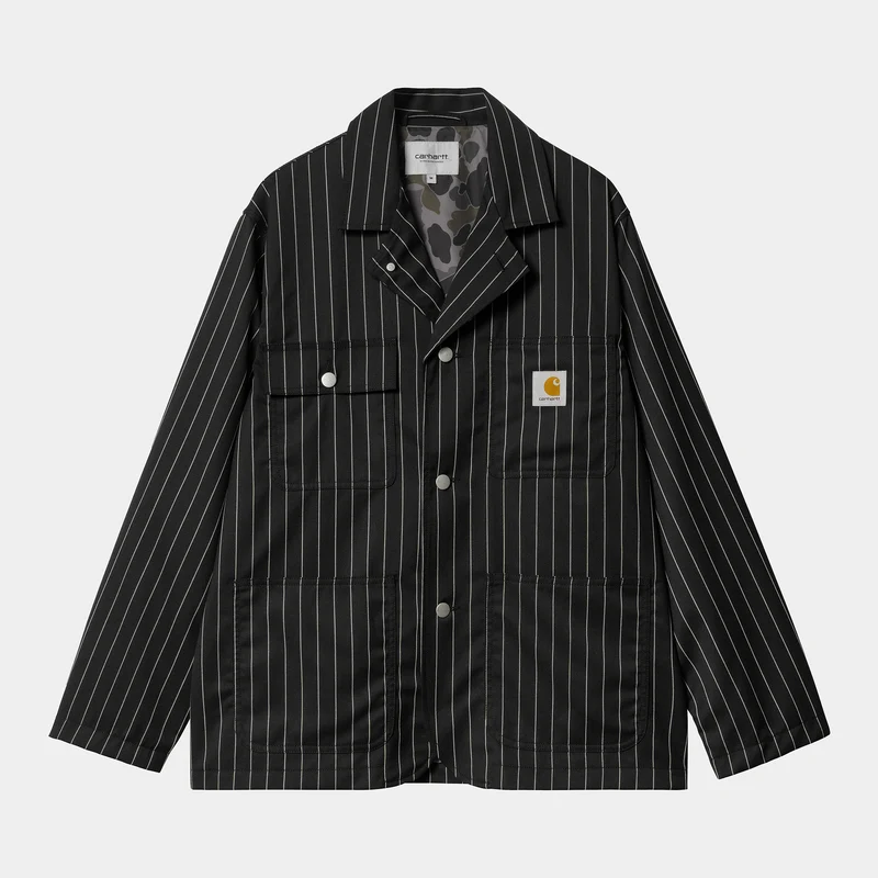Carhartt WIP Herren Seaton Blazer Jacke - Schwarz / Wachs