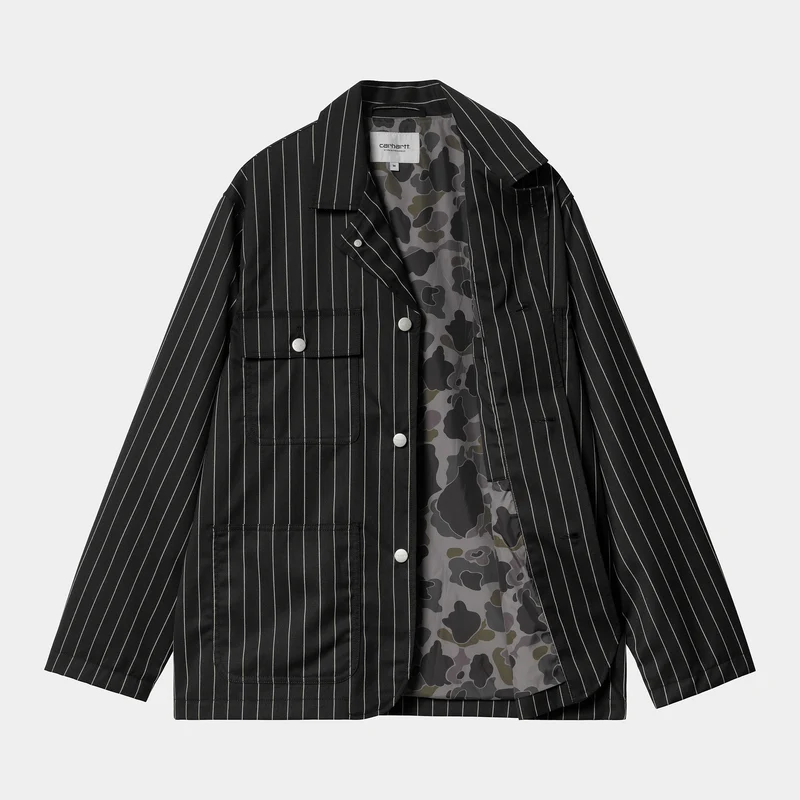 Carhartt WIP Herren Seaton Blazer Jacke - Schwarz / Wachs