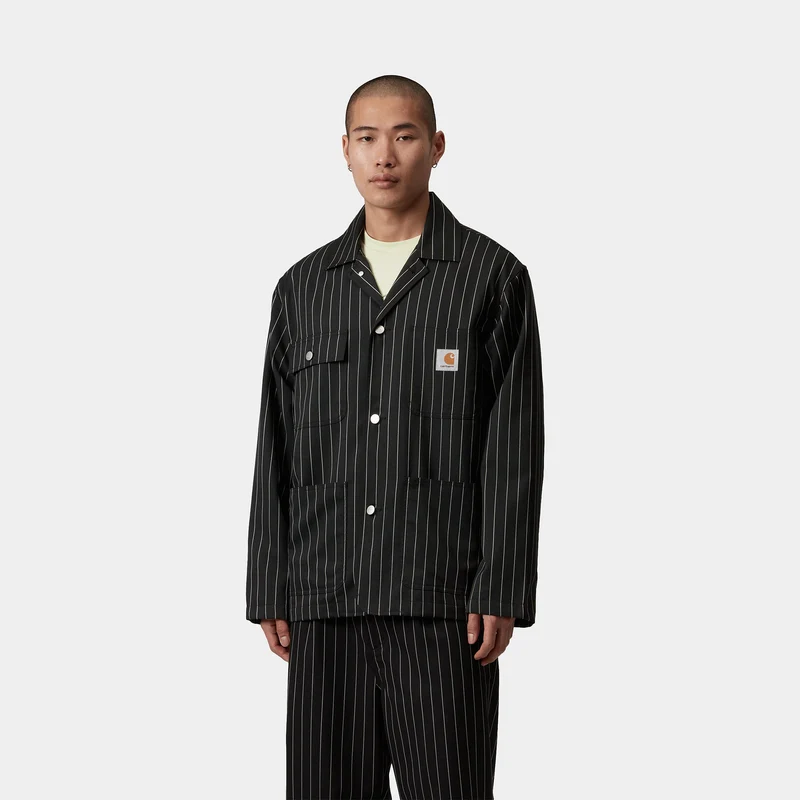 Carhartt WIP Herren Seaton Blazer Jacke - Schwarz / Wachs