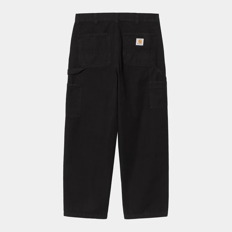 Carhartt WIP Herren OG Single Knee Hubbard Canvas Hose - Schwarz Stone Washed